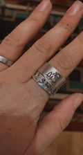 Mountain scene with stacker ring